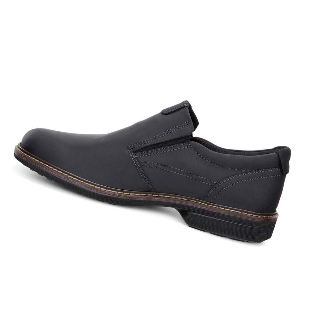 Men's Ecco Turn Slip-on Casual Shoes Black | USA 503RVD